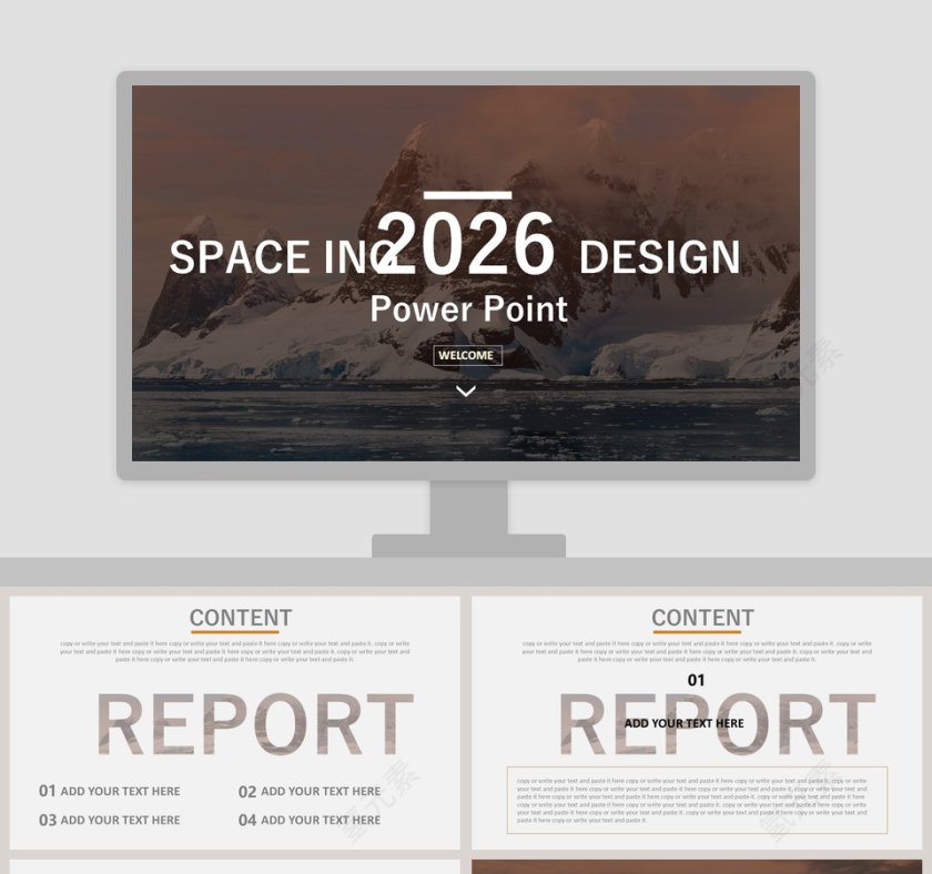 欧美极简PPT商务汇报产品推介通用ppt模板第1张