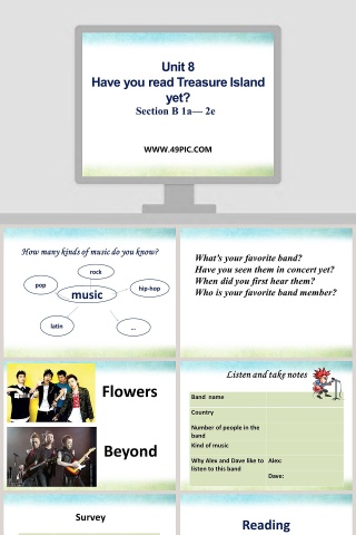 Section B 1a 2e-Unit 8教学ppt课件