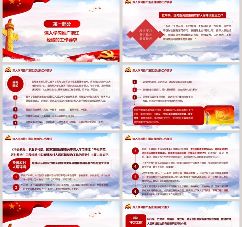 千村示范万村整治工程PPT模板第2张