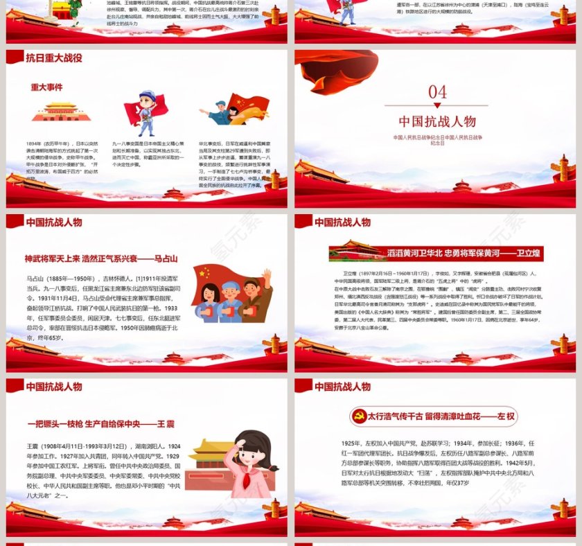 抗日战争胜利纪念日主题班会第4张