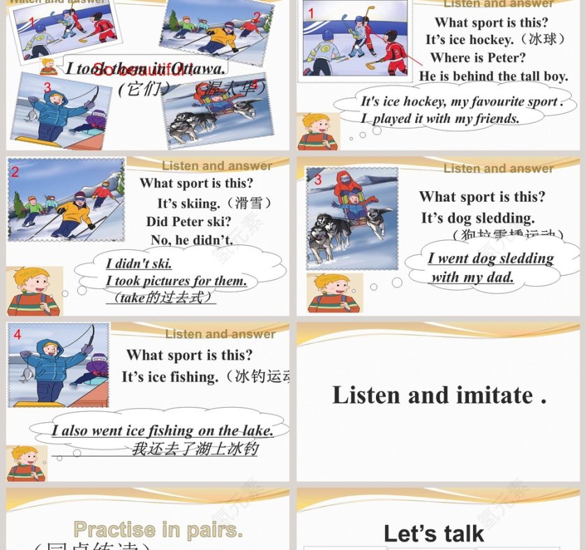 Unit 1  Lesson 2-I  didnt  ski教学ppt课件第2张