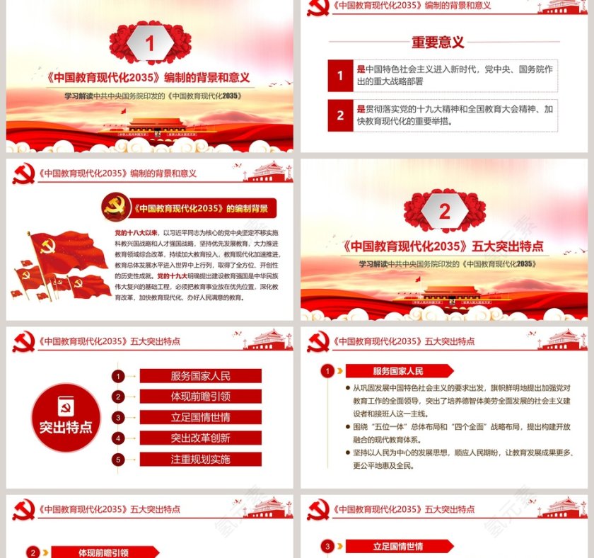 中国教育现代化2035PPT第2张