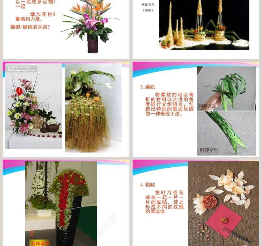 白色简约大气插花培训PPT第7张