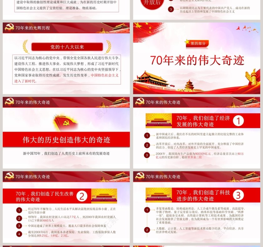 我和我的祖国庆祝中国成立70周年ppt第4张