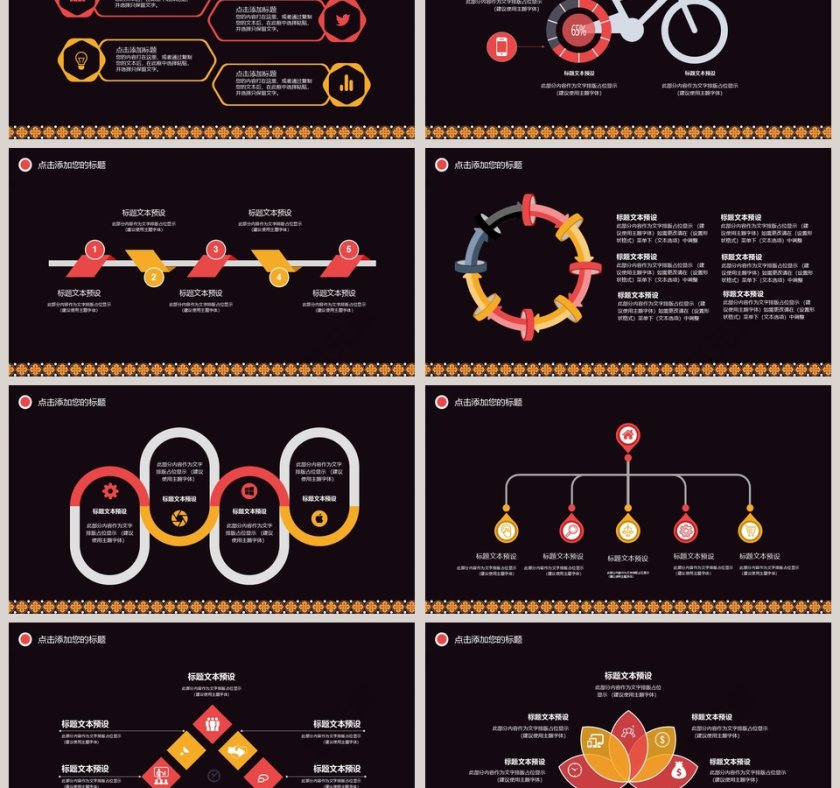 315复古简约工作汇报PPT模板第3张