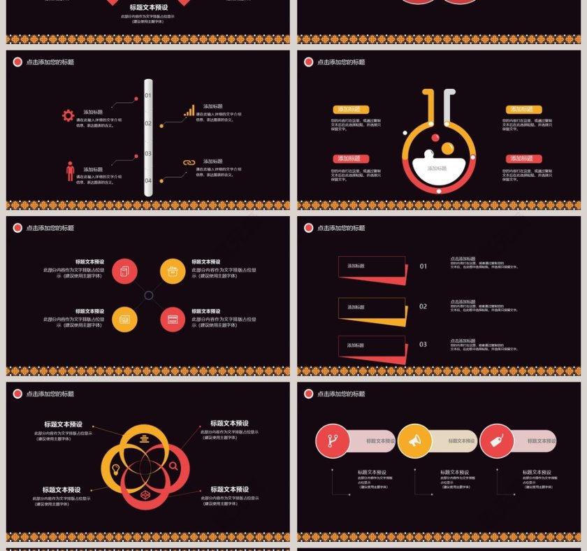 315复古简约工作汇报PPT模板第4张