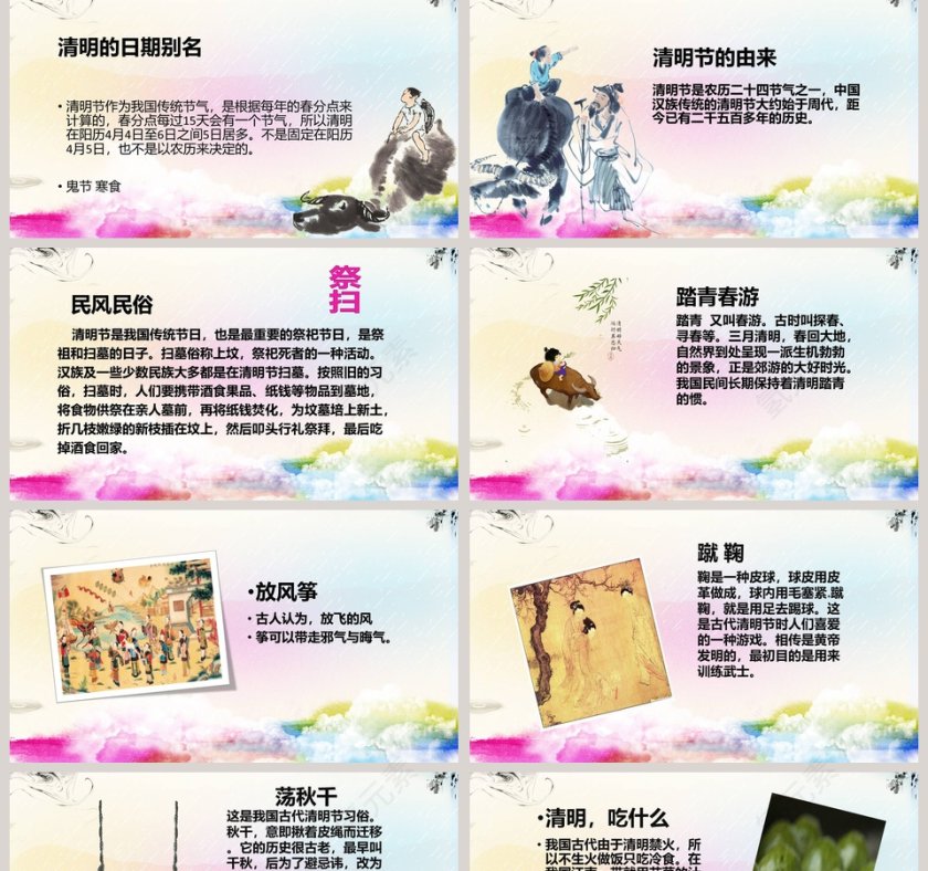 清明节主题ppt第2张
