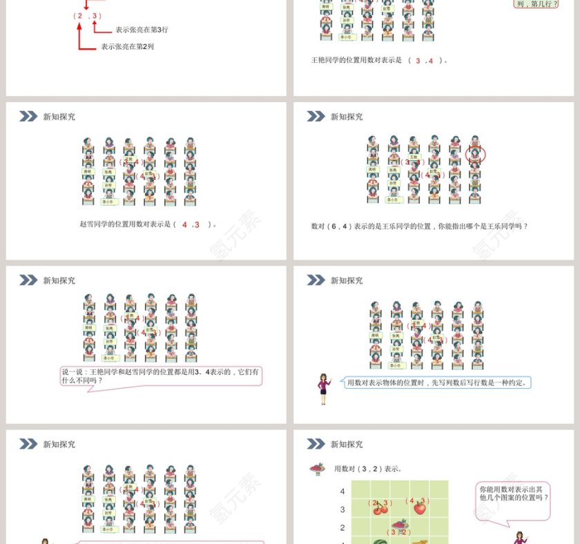 人教版小学数学五年级上册PPT模板第3张