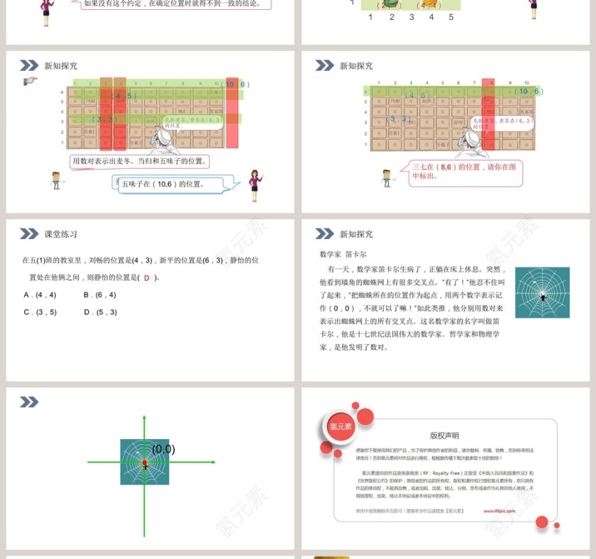 人教版小学数学五年级上册PPT模板第4张