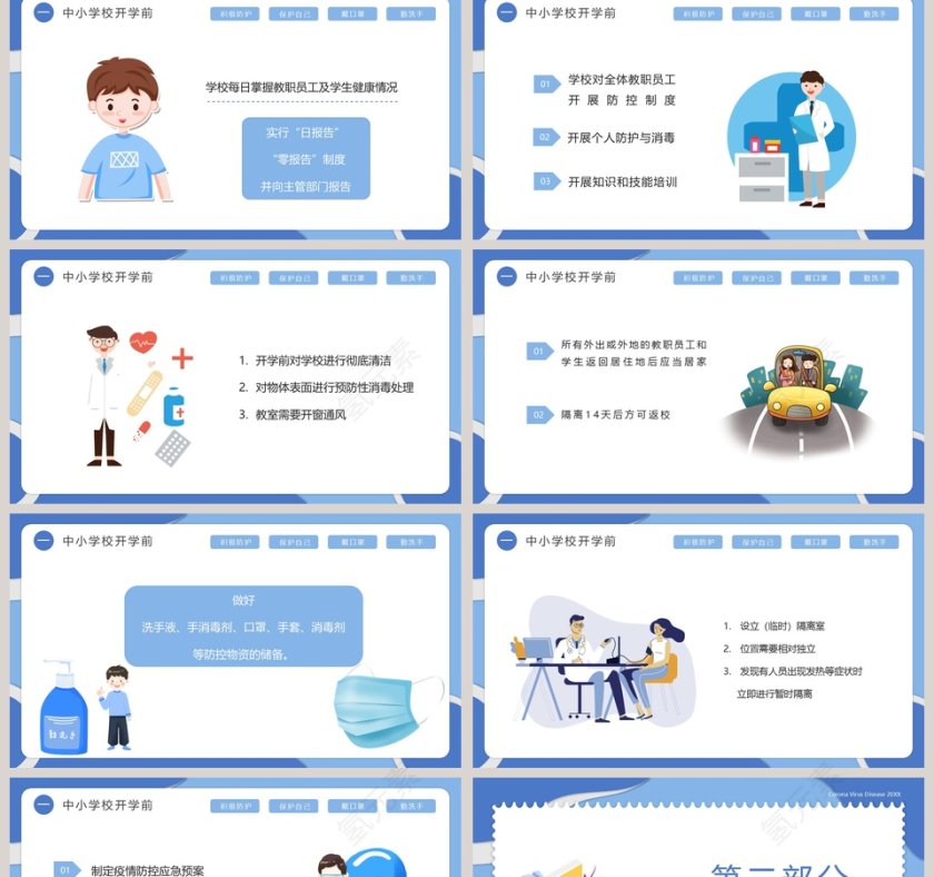 中小学校新冠肺炎防控技术方案PPT模板第2张