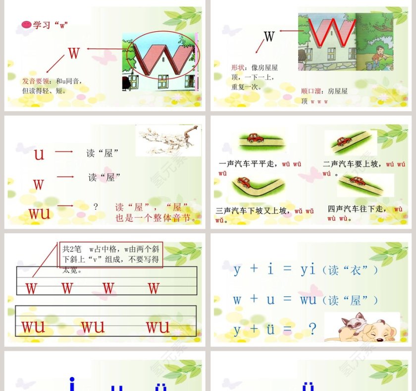 小学一年级拼音韵母声母语文课件PPT第5张