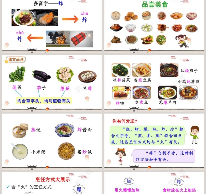 二年级语文下册中国美食语文课件PPT第2张