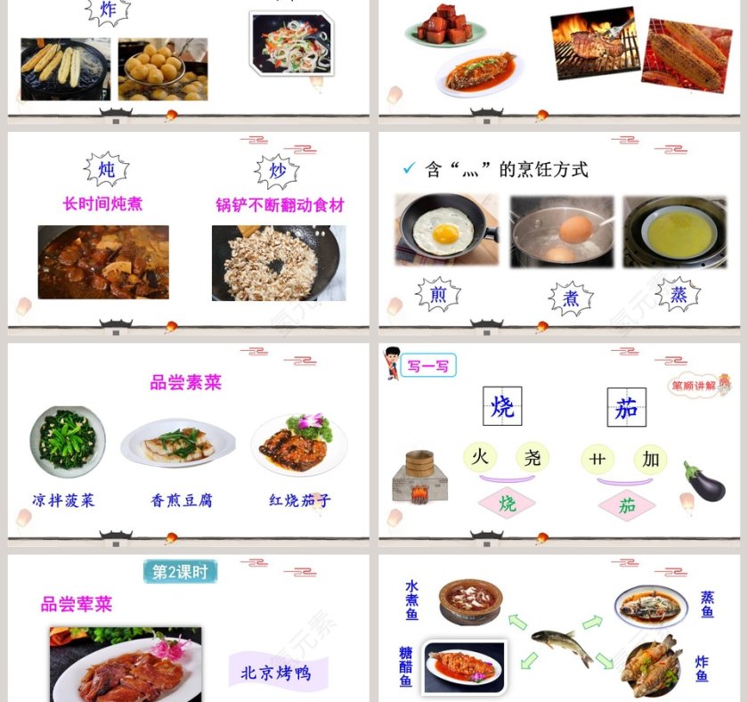 二年级语文下册中国美食语文课件PPT第3张