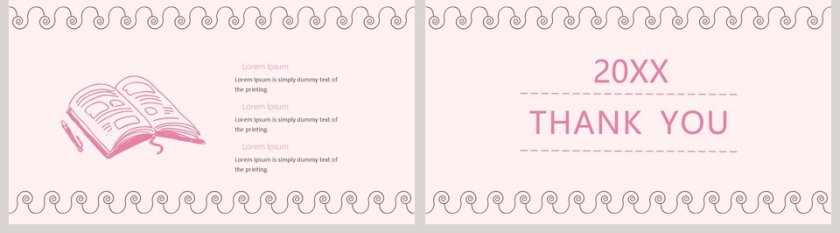 2019粉色手绘通用PPT模板第5张