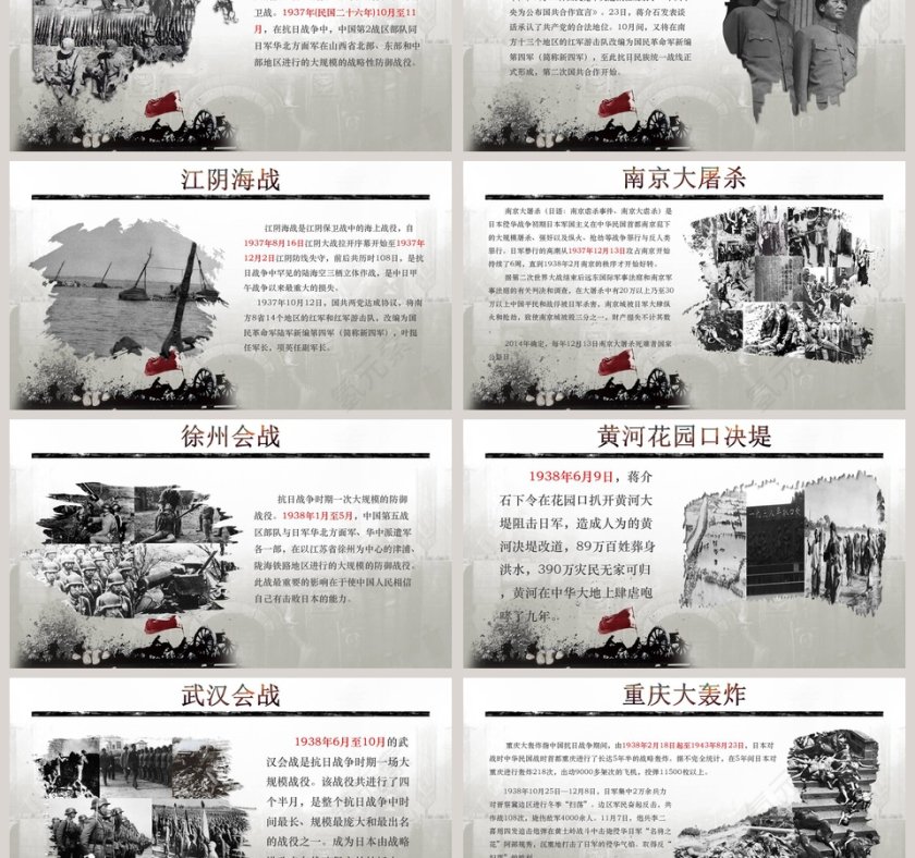 莫忘九一八振兴中华国耻纪念日PPT模板第3张