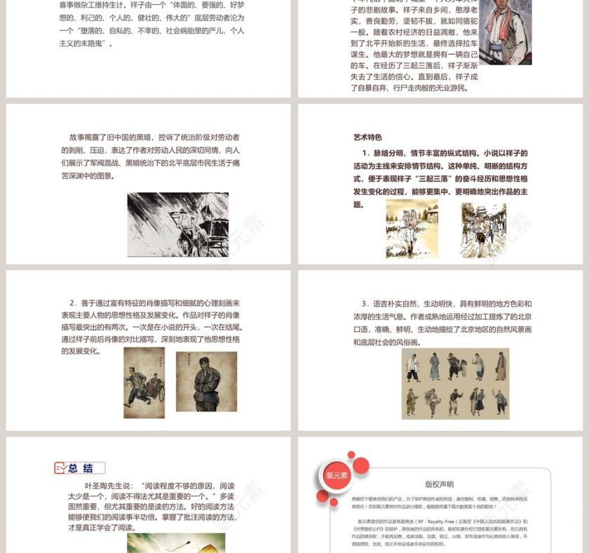 名著导读-骆驼祥子圈点与批注教学ppt课件第3张