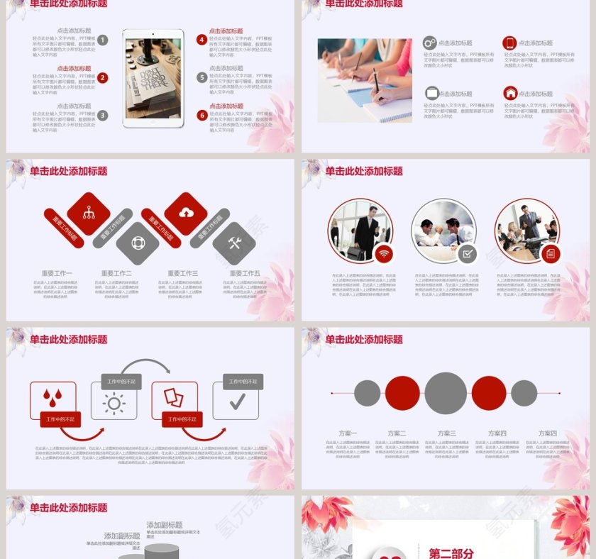 2019简约清新文艺工作总结PPT第2张