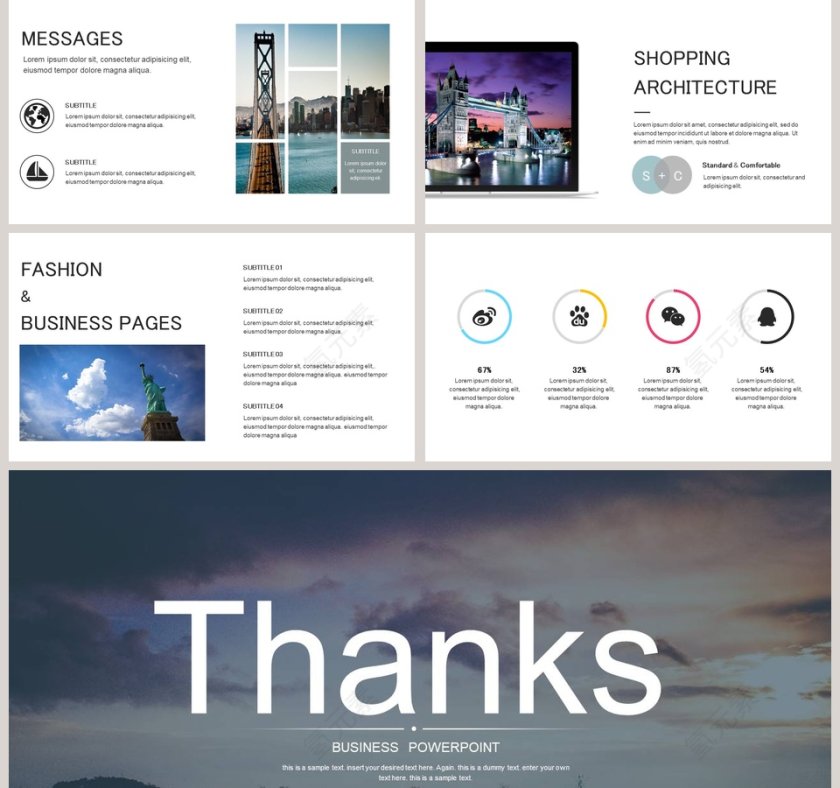 简约大气商务商业计划书PPT模板第5张