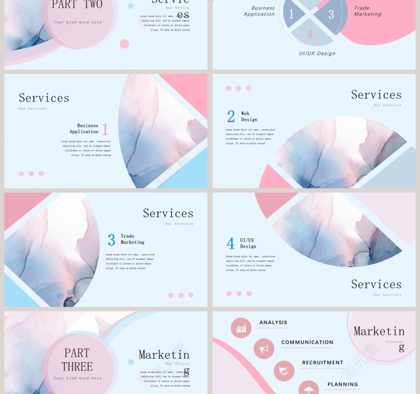 漂亮飘渺手绘水彩第3张