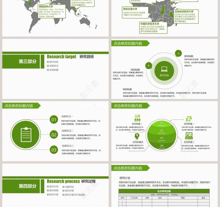 简约清新毕业论文答辩PPT模板第3张