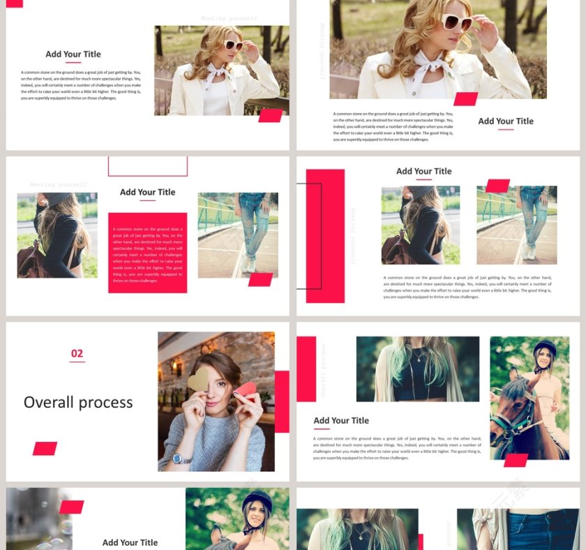 女生节唯美相册风主题活动PPT第2张