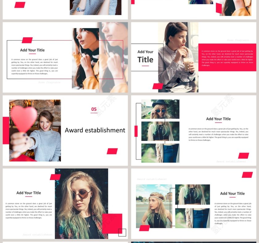 女生节唯美相册风主题活动PPT第4张