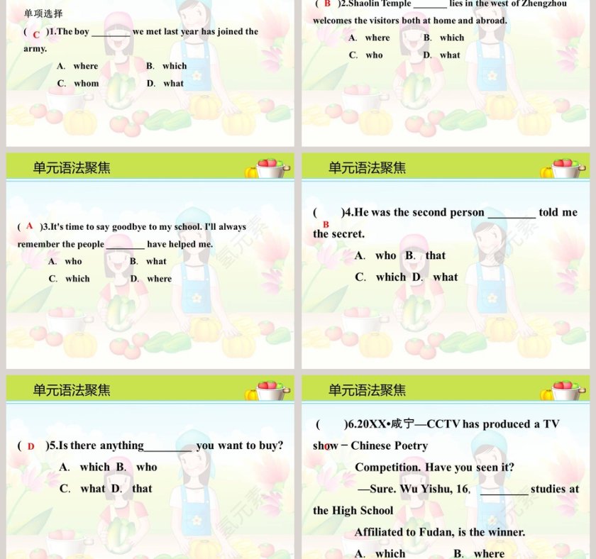 单元语法聚焦-定语从句教学ppt课件第3张