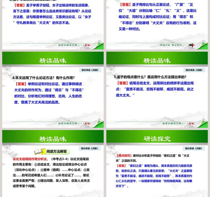 文言文解析富贵不能淫语文课件PPT第5张