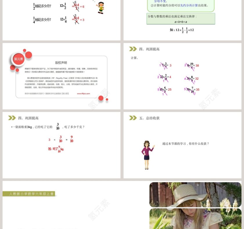 人教版小学数学六年级上册教学ppt课件第3张