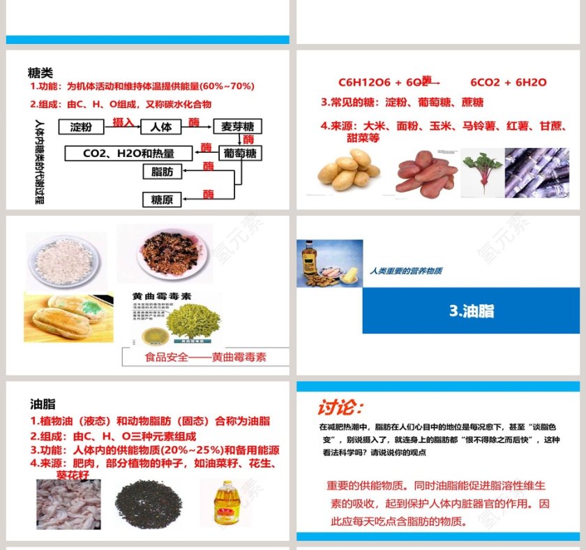 第十二单元  化学与生活-人类重要的营养物质教学ppt课件第4张