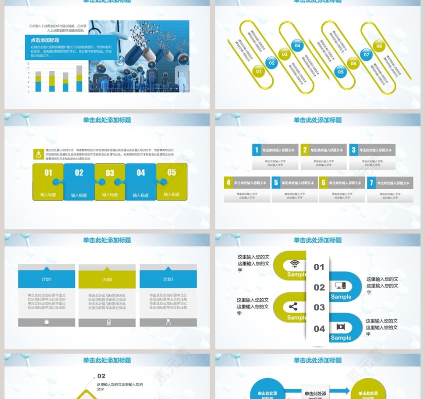 医药公司药品医院医生医疗分析汇报总结PPT动态模板第2张