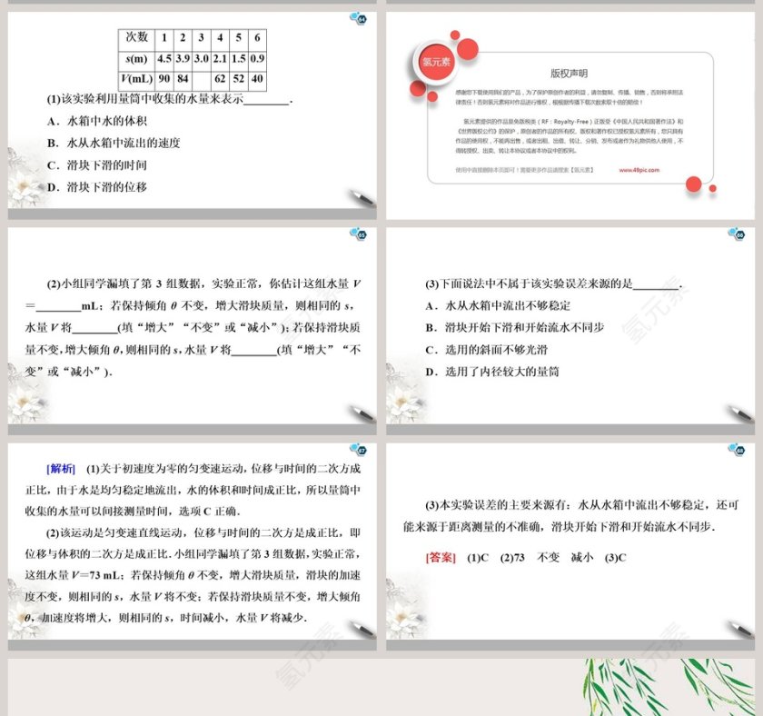 第二章匀变速直线运动的研究-PPT模板下载及应用第11张