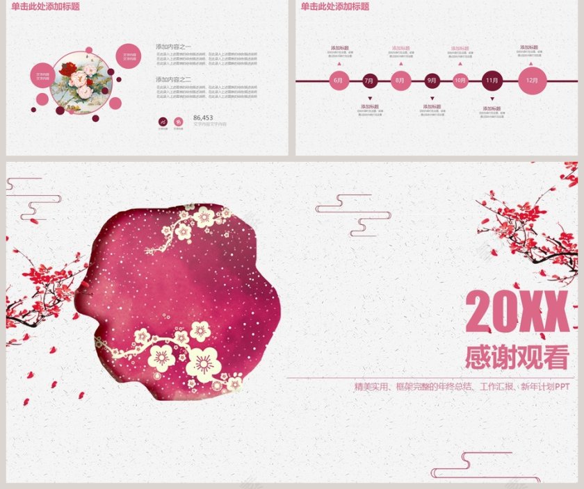 2019精美年终总结商务工作模板ppt第5张