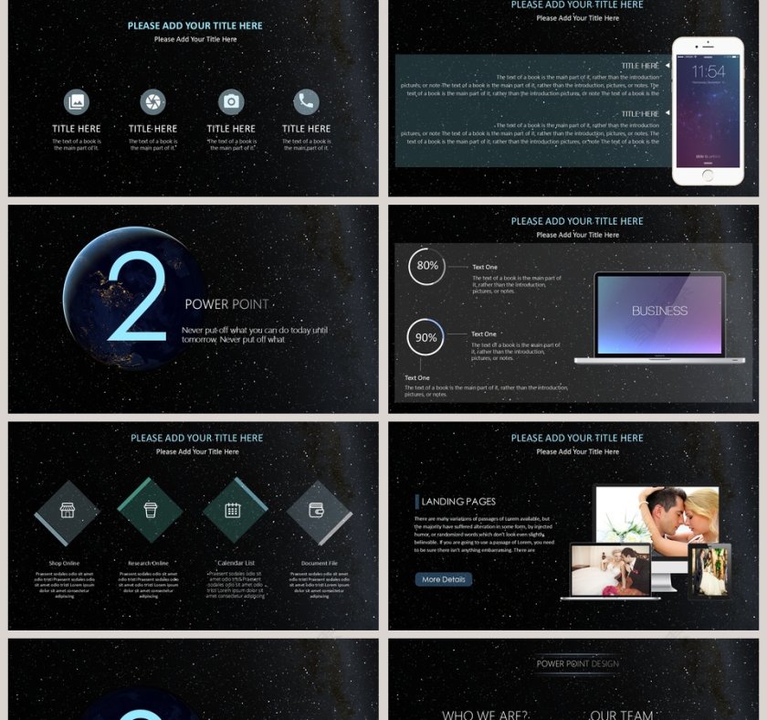 科技之月黑之时主题工作总结PPT第2张