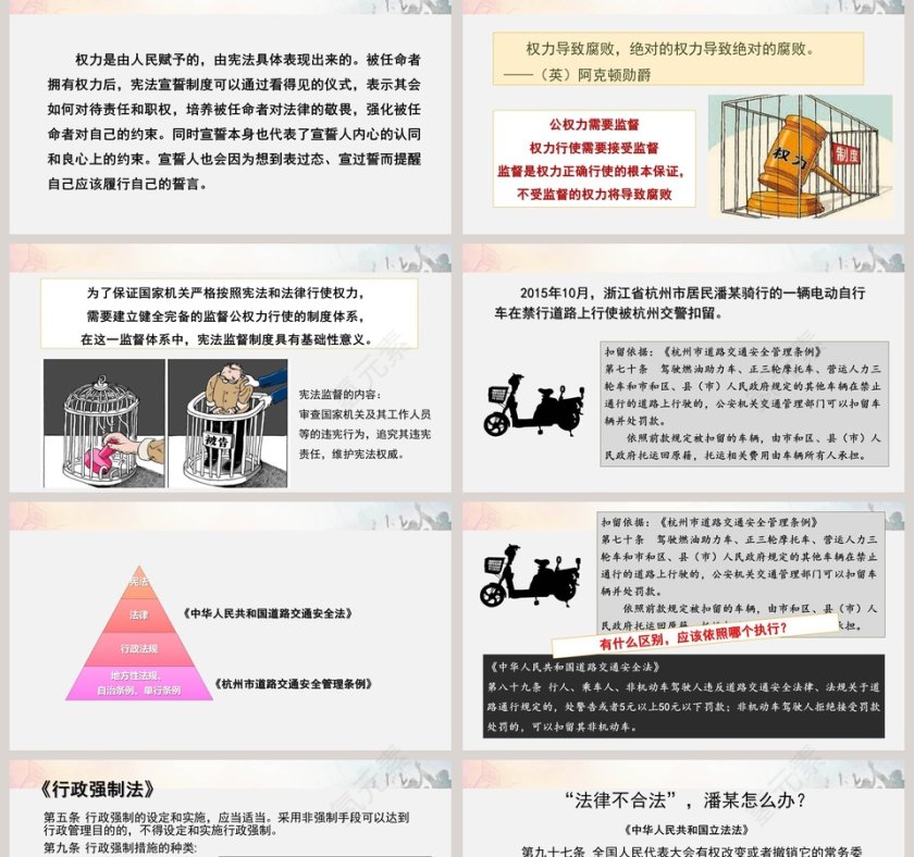 加强宪法监督-八年级下册第一单元教学ppt课件第2张