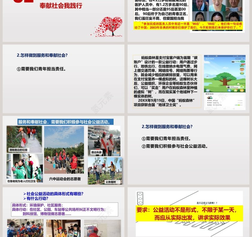 服务社会-第七课  积极奉献社会教学ppt课件第3张