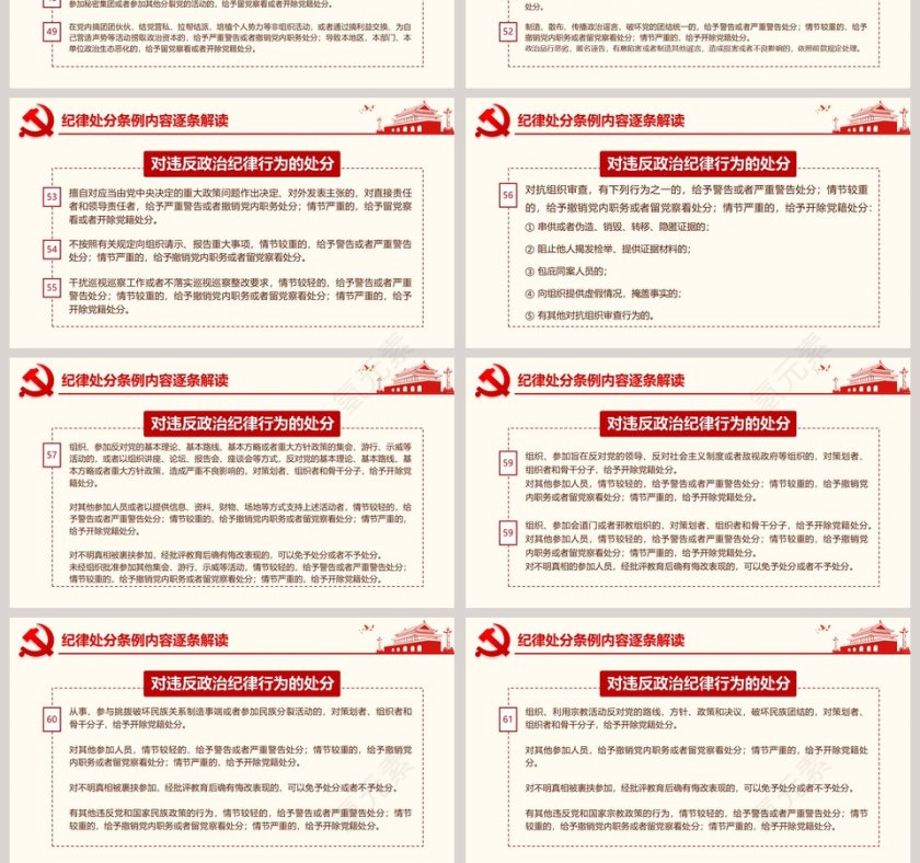 2019年新修订中国共产党纪律处分条例ppt第10张