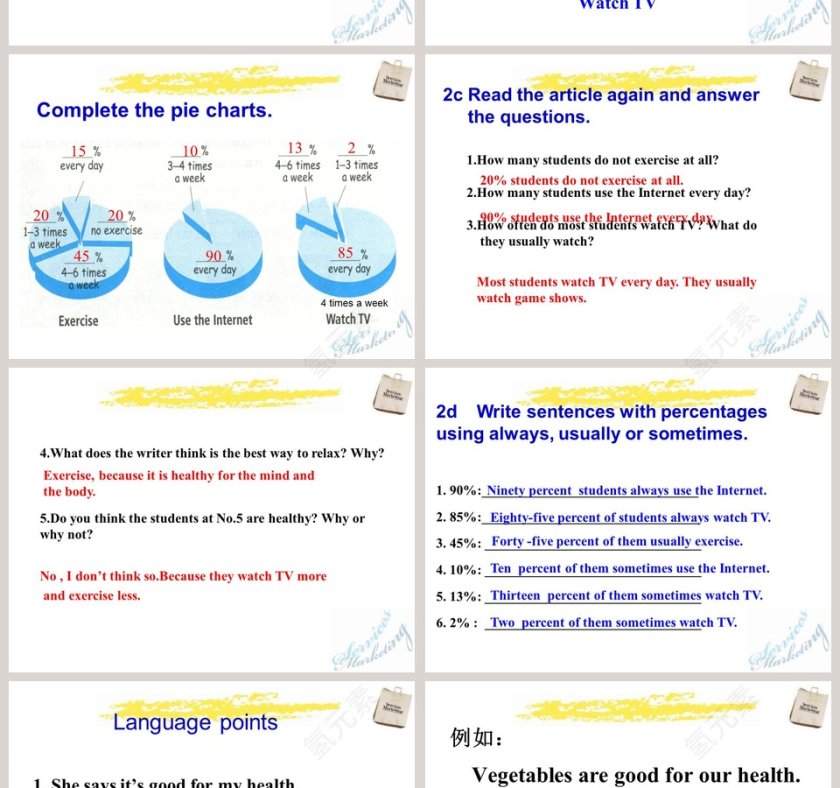 Unit 2-How often do you exercise教学ppt课件第4张
