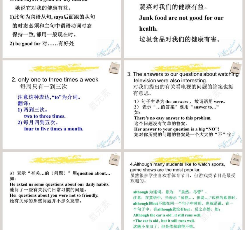 Unit 2-How often do you exercise教学ppt课件第5张