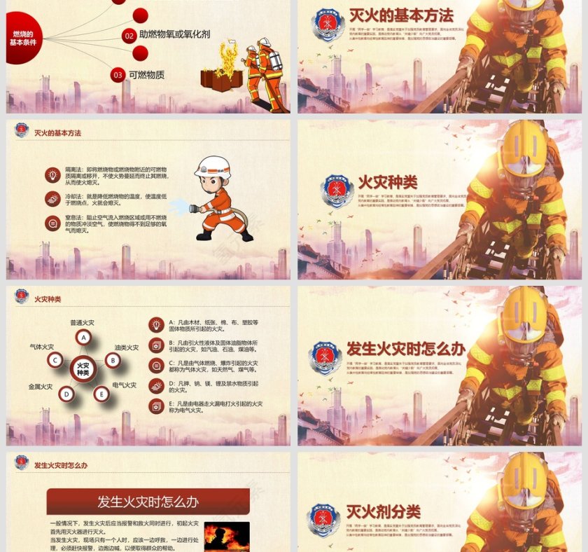 关注消防安全知识加强消防安全意识消防安全PPT 第3张