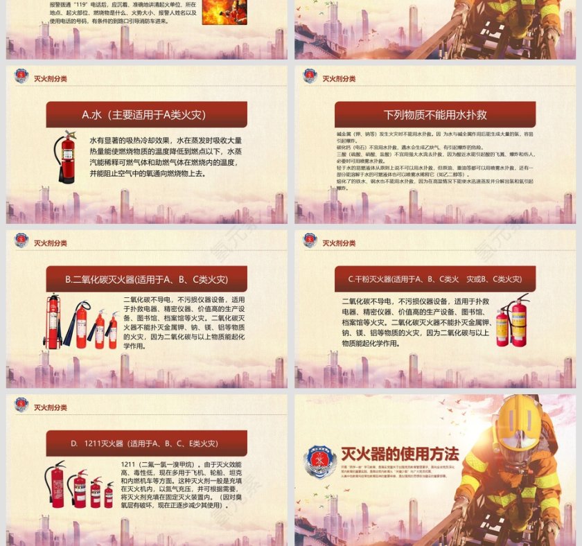 关注消防安全知识加强消防安全意识消防安全PPT 第4张