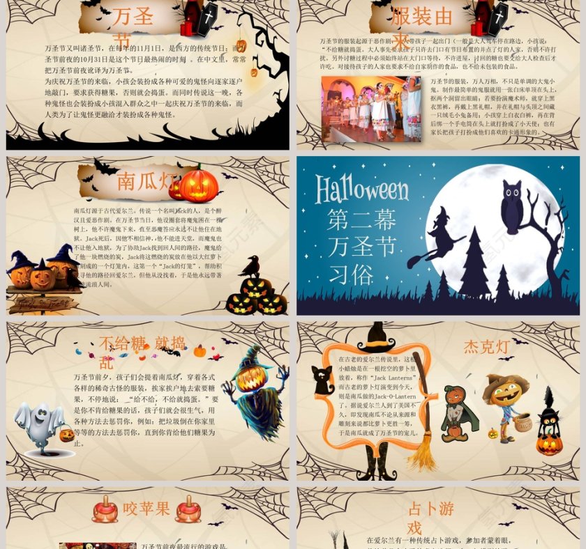 欢迎来到万圣节PPT第2张