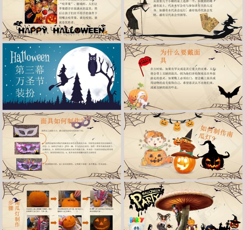 欢迎来到万圣节PPT第3张