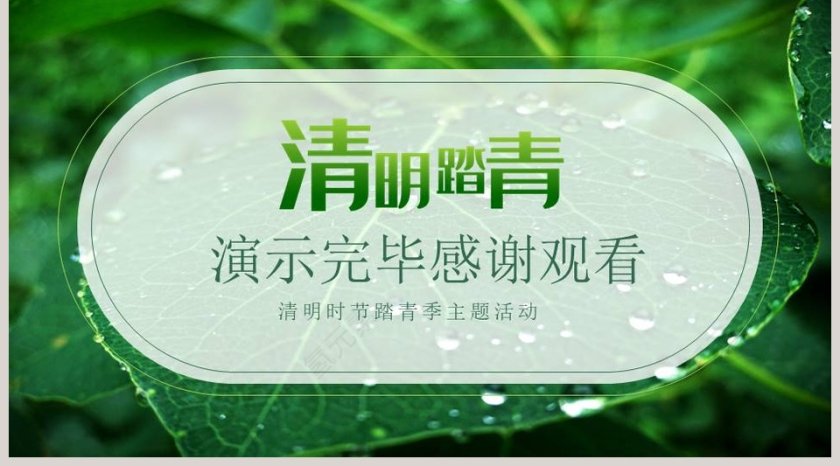 清明节踏青活动策划清明主题PPT模板第5张