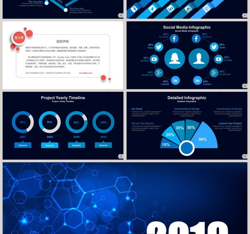蓝色精美大气商业计划书PPT第4张