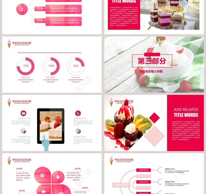 美味甜品上新PPT 第3张