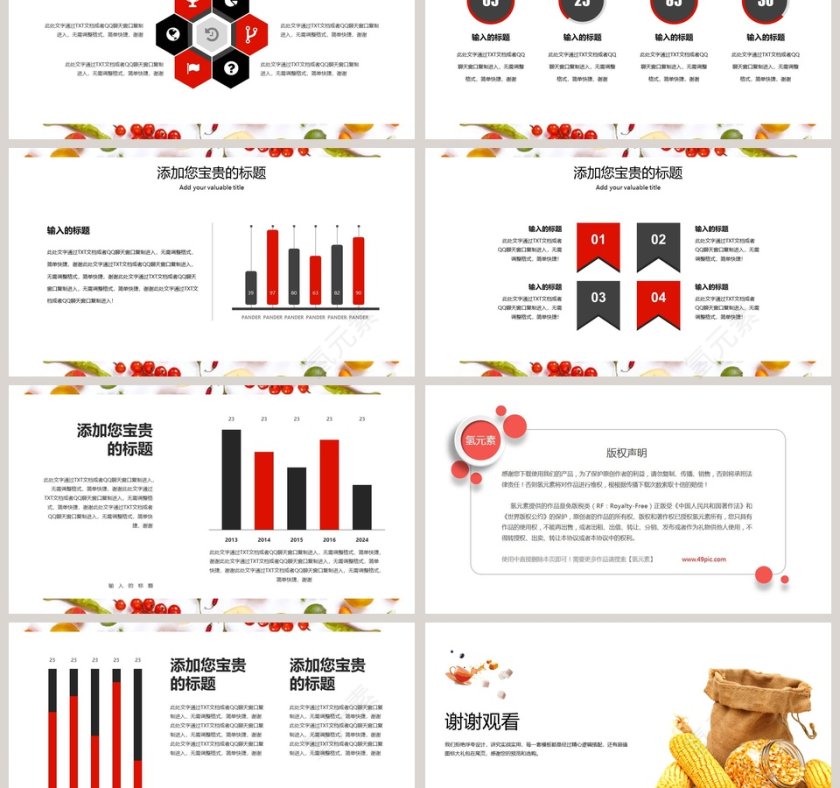 水果风格精品模板第3张