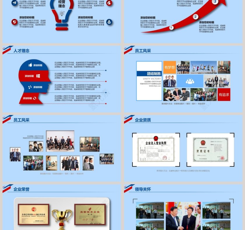 商务公司简介宣传PPT模板第6张