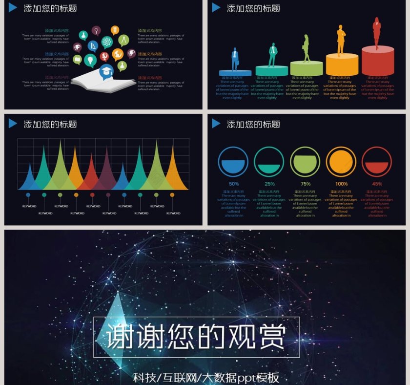 云计算互联网智能科技大数据互联网科技PPT第5张