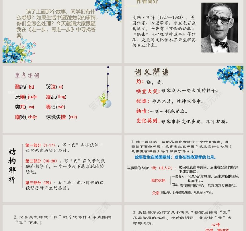 课文解析七年级语文上册走一步再走一步语文课件PPT第2张